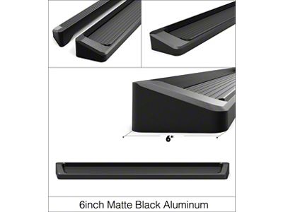 6-Inch iStep Running Boards; Black (10-13 4Runner SR5; 10-24 4Runner Limited; 19-24 4Runner Nightshade)