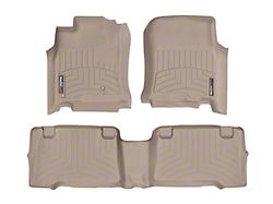 Weathertech DigitalFit Front and Rear Floor Liners; Tan (03-09 4Runner)