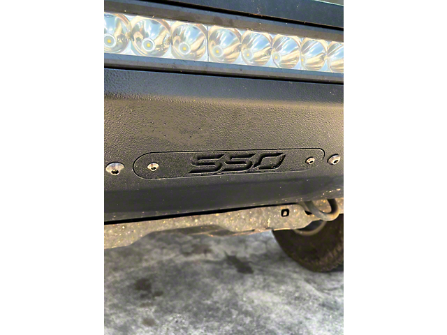 Southern Style Offroad Winch Cover Plate; Matte Black (Universal; Some Adaptation May Be Required)