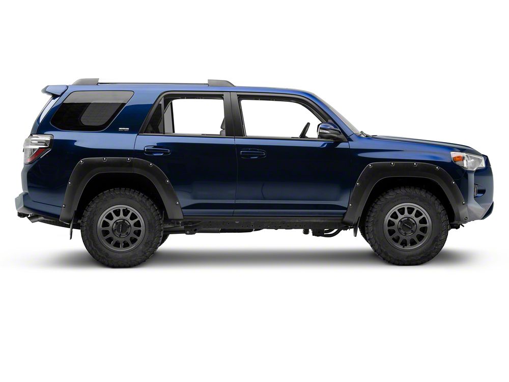 RedRock Pocket Style Fender Flares; Matte Black (1424 4Runner) RedRock