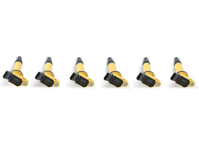 Accel SuperCoil Ignition Coils; Yellow; 6-Pack (03-09 4.0L 4Runner)