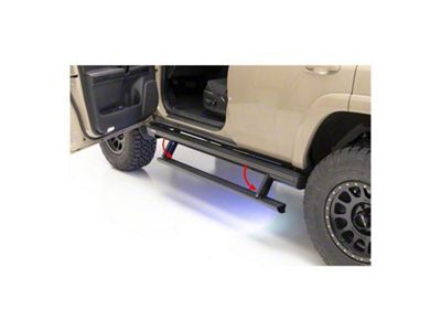 ActionTrac Powered Running Boards; Carbide Black (03-24 4Runner)