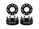 Supreme Suspensions 1.50-Inch Pro Billet Hub and Wheel Centric Wheel Spacers; Black; Set of Four (03-24 4Runner)