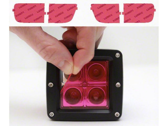 Lamin-X Fog Light Tint Covers; Pink (03-05 4Runner)