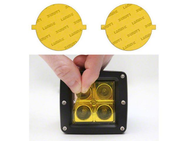 Lamin-X Round Fog Light Tint Covers; Yellow (14-24 4Runner)