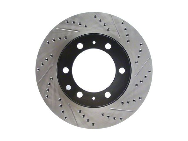 StopTech Sport Drilled and Slotted 6-Lug Rotor; Front Driver Side (03-09 4Runner w/ 12.56-Inch Front Rotors)