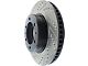StopTech Sport Drilled and Slotted 6-Lug Rotor; Front Passenger Side (03-09 4Runner w/ 12.56-Inch Front Rotors)