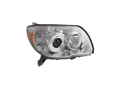 Headlights Depot Halogen Headlight; Passenger Side; Chrome Housing; Clear Lens (06-09 4Runner Limited, SR5)