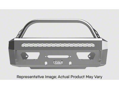 Trail Standard Offroad Incog Lo Pro Front Bumper with Bull Bar, Mesh Light Bar Insert and TRD Skid Plate; Raw Steel (14-24 4Runner)