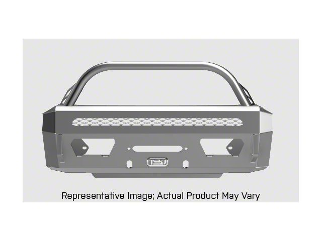Trail Standard Offroad Incog Lo Pro Front Bumper with Bull Bar, Mesh Light Bar Insert; Raw Steel (14-24 4Runner)