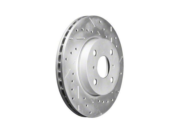 Series B130 Cross-Drilled and Slotted 6-Lug Rotors; Front Pair (10-24 4Runner)
