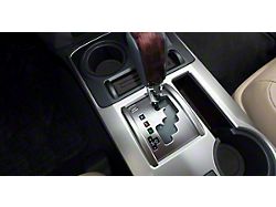 Foam Cup Holder Inserts; Black/Black (10-23 4WD 4Runner w/ Shift Knob)