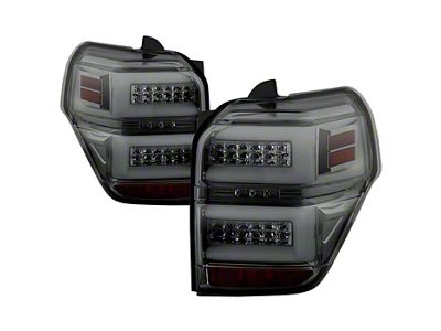 Sequential LED Tail Lights; Chrome Housing; Smoked Lens (10-14 4Runner)