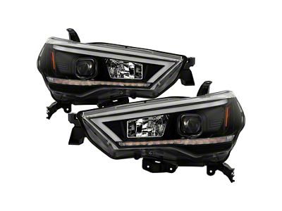 Signature Series Projector Headlights; Black Housing; Clear Lens (14-20 4Runner)