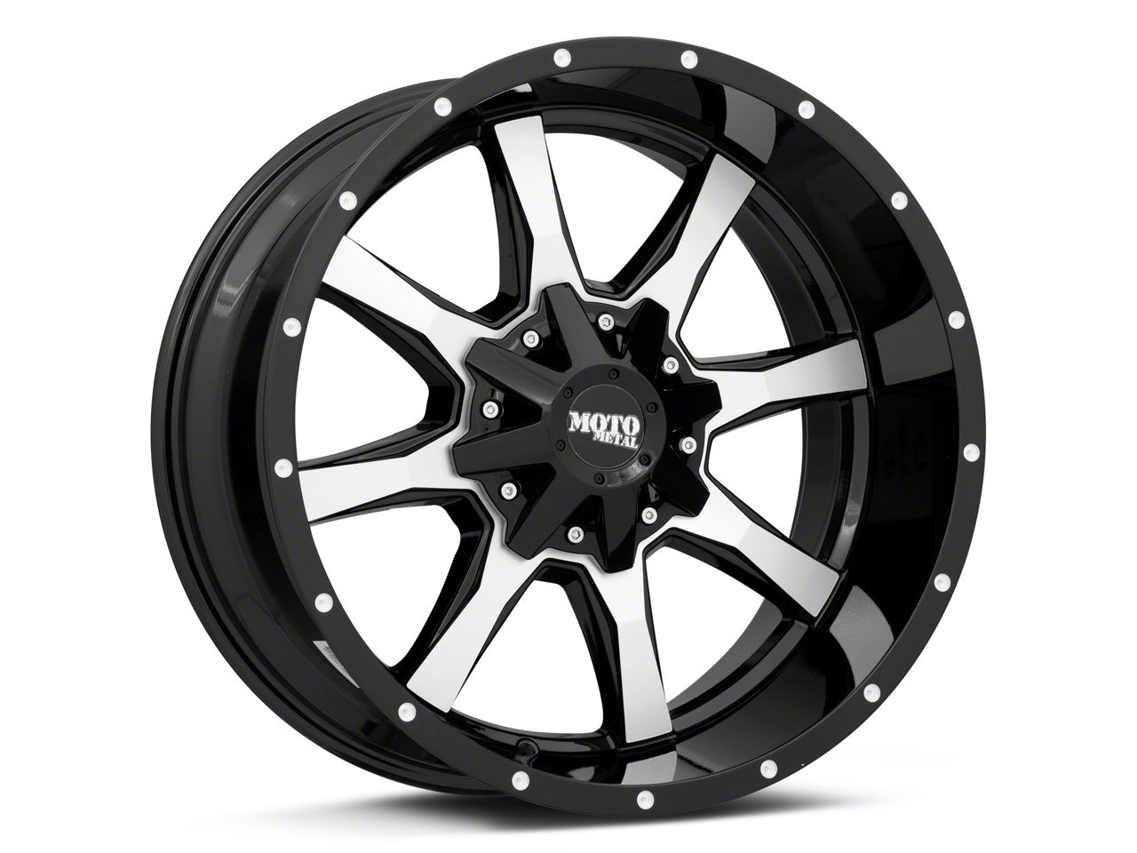 Moto Metal Toyota 4-Runner MO970 Gloss Black Machined 6-Lug Wheel; 20x9 ...