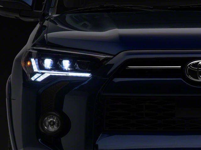 GTR Lighting Carbide LED Headlights with Clear Side Markers; Black Housing; Clear Lens (14-20 4Runner)