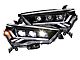 GTR Lighting Carbide LED Headlights with Clear Side Markers; Black Housing; Clear Lens (21-24 4Runner w/ Factory LED Low/Halogen High Beam Headlights)