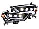 GTR Lighting Carbide LED Headlights with Clear Side Markers; Black Housing; Clear Lens (21-24 4Runner w/ Factory LED Low/Halogen High Beam Headlights)