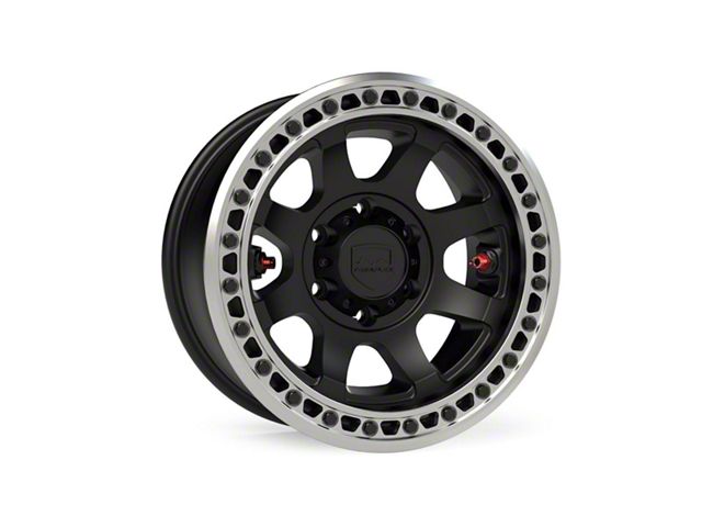 Teraflex Olympus Beadlock Off-Road Metallic Black 6-Lug Wheel; 17x9; -25mm Offset (16-23 Tacoma)
