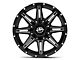 XF Offroad XF-220 Gloss Black Milled 6-Lug Wheel; 17x9; 12mm Offset (03-09 4Runner)