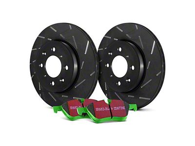 EBC Brakes Stage 2 Greenstuff 6000 6-Lug Brake Rotor and Pad Kit; Front (03-09 4Runner w/ 13.30-Inch Front Rotors)