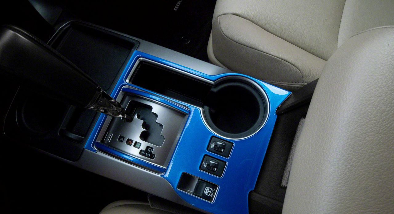 Toyota 4-Runner Transmission Console Accent Trim; Blazing Blue (14-24 ...