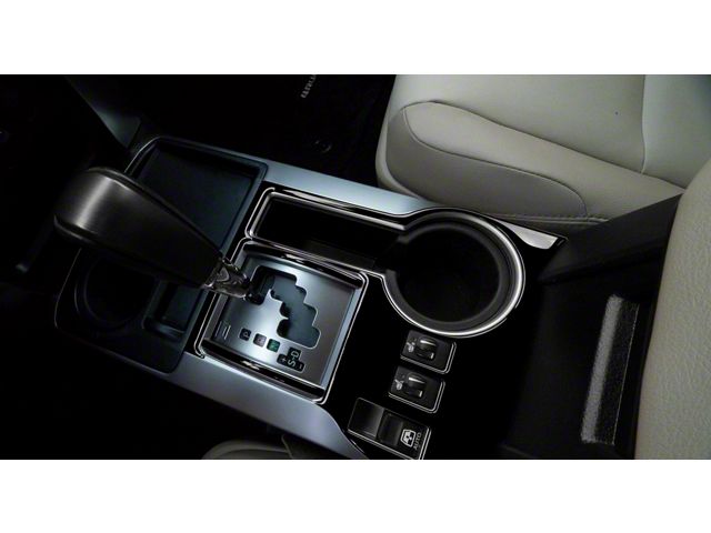 Transmission Console Accent Trim; Gloss Black (14-24 4Runner)