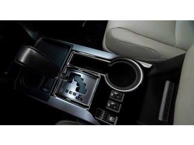 Transmission Console Accent Trim; Gloss Black (14-24 4Runner)