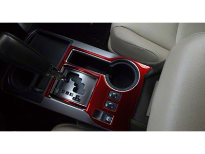 Transmission Console Accent Trim; Ruby Red (14-24 4Runner)