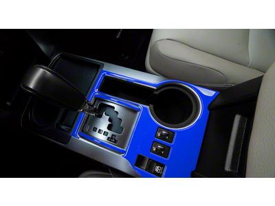 Transmission Console Accent Trim; Voodoo Blue (14-24 4Runner)
