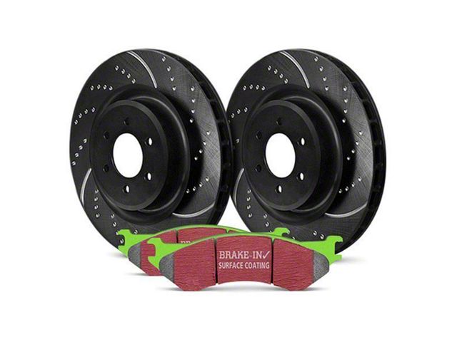 EBC Brakes Stage 3 Greenstuff 6000 6-Lug Brake Rotor and Pad Kit; Front (03-09 4Runner w/ 12.56-Inch Front Rotors)