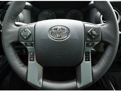 3-Button Steering Wheel Trim; Lunar Rock (14-24 4Runner)