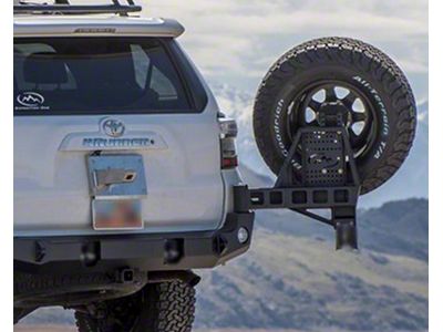 Expedition One Dual Swing-Out Rear Bumper; Textured Black (10-24 4Runner)