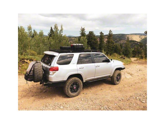 Cali Raised LED Premium Roof Rack with 42-Inch Dual Row White Combo Beam LED Light Bar, Cut Outs and Light Kit (10-24 4Runner)