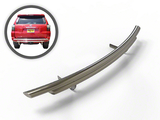 Vanguard Off-Road Double Layer Rear Bumper Guard; Stainless Steel (03-23 4Runner, Excluding TRD)