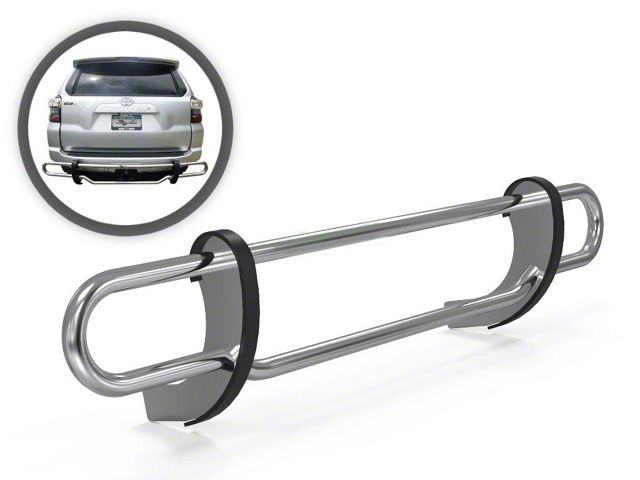 Double Tube Rear Bumper Guard; Stainless Steel (03-24 4Runner, Excluding TRD)