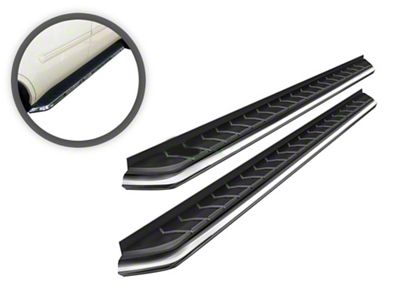 F1 Style Running Boards; Black (10-24 4Runner Limited)