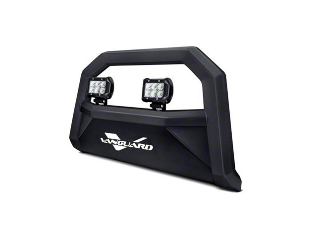 Optimus Bull Bar with 2.50-Inch LED Cube Lights; Black (03-24 4Runner, Excluding TRD)