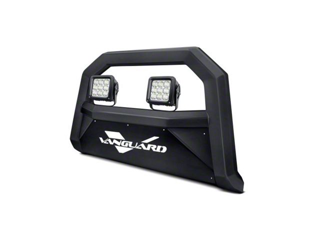 Optimus Bull Bar with 4.50-Inch LED Cube Lights; Black (03-24 4Runner, Excluding TRD)