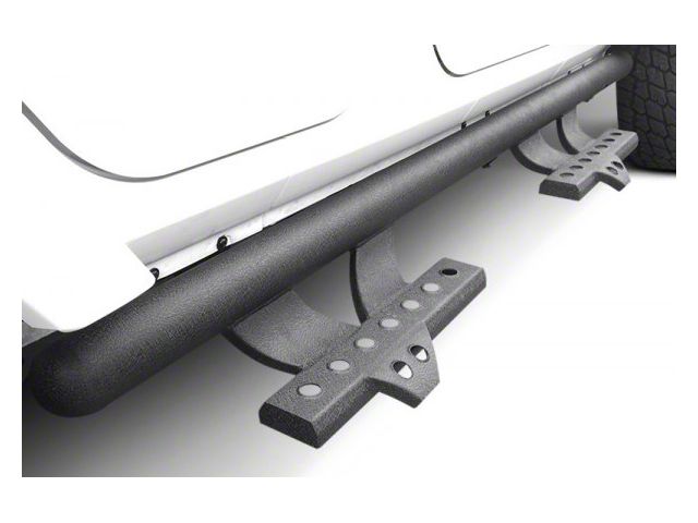 V Signature Side Step Bars; Black (10-24 4Runner Limited)