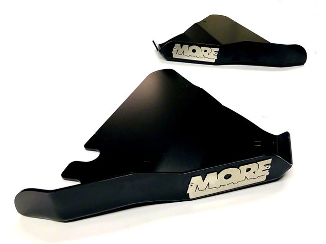 M.O.R.E. Lower Control Arm Skid Plates; Black (10-24 4Runner w/o KDSS System)