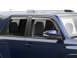 EGR In-Channel Window Visors; Front and Rear; Dark Smoke (10-24 4Runner)