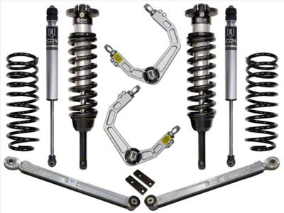 ICON Vehicle Dynamics 0 to 3.50-Inch Suspension Lift System with Billet Upper Control Arms; Stage 3 (10-24 4Runner)