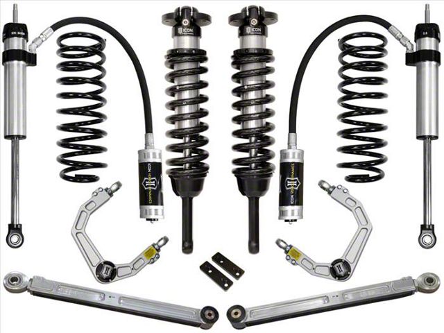 ICON Vehicle Dynamics 0 to 3.50-Inch Suspension Lift System with Billet Upper Control Arms; Stage 4 (03-09 4Runner)