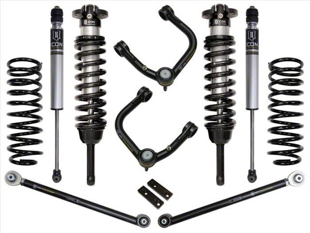ICON Vehicle Dynamics 0 to 3.50-Inch Suspension Lift System with Tubular Upper Control Arms; Stage 3 (10-24 4Runner)