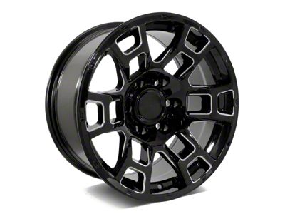 Factory Style Wheels 2021 Flow Forged 4TR Pro Style Gloss Black Milled 6-Lug Wheel; 20x9; 0mm Offset (10-24 4Runner)
