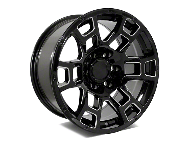 Factory Style Wheels 2021 Flow Forged 4TR Pro Style Gloss Black Milled 6-Lug Wheel; 20x9; -12mm Offset (03-09 4Runner)