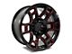 Factory Style Wheels 2021 Flow Forged 4TR Pro Style Gloss Black Red Milled 6-Lug Wheel; 20x9; 0mm Offset (05-15 Tacoma)