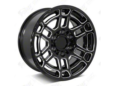 Factory Style Wheels 2022 Tac Pro Style Gloss Black Milled 6-Lug Wheel; 20x9; -12mm Offset (16-23 Tacoma)