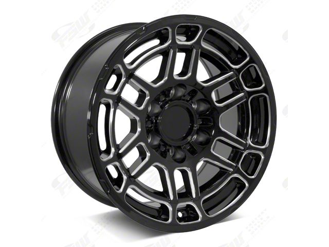 Factory Style Wheels 2022 Tac Pro Style Gloss Black Milled 6-Lug Wheel; 20x9; 0mm Offset (22-24 Tundra)